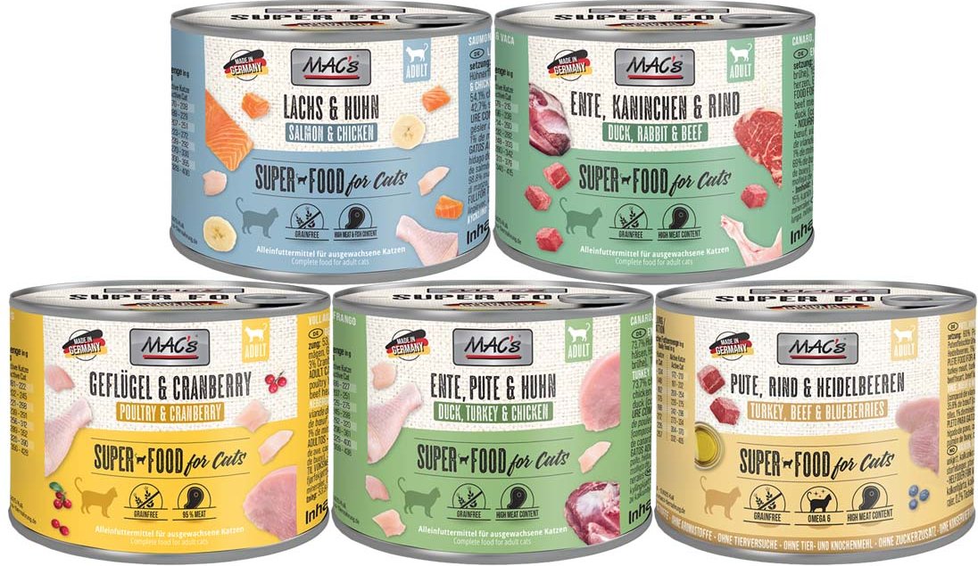 MAC's Cat Fleischmenü 60x200g Mixpaket 2