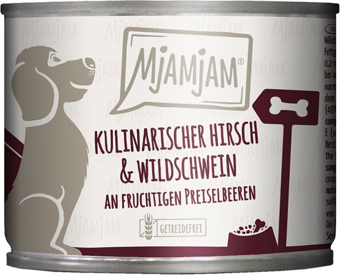MjAMjAM kulinarischer Hirsch&Wildschwein an Preiselbeeren 6x200g