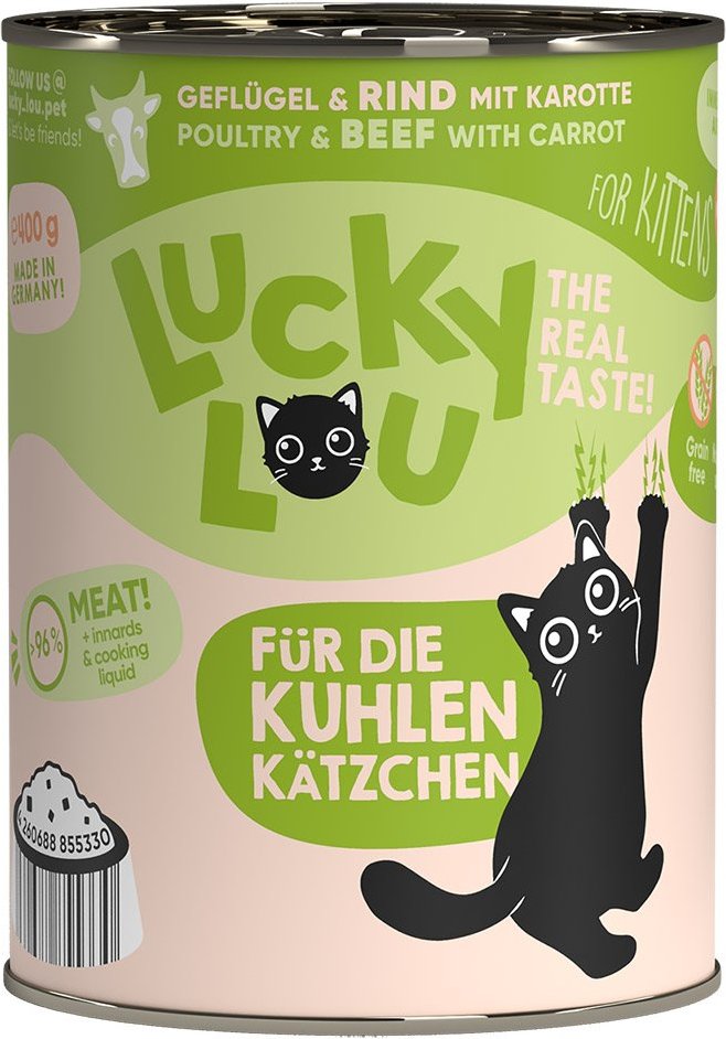 Lucky Lou Lifestage Kitten Geflügel & Rind 6x400g