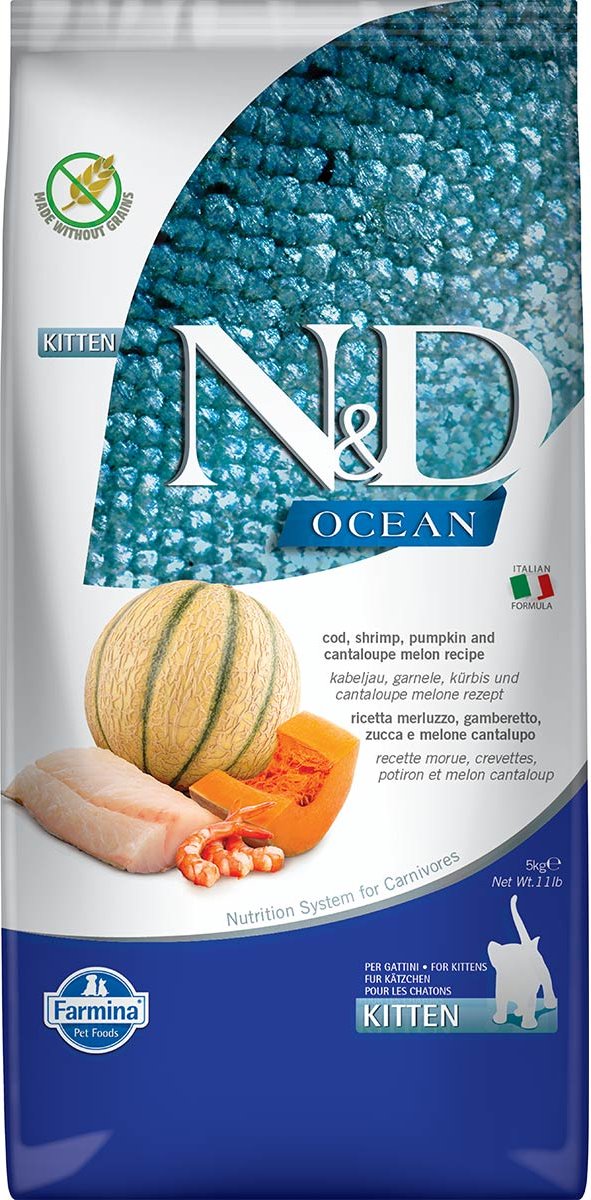 Thumbnail - N&D Kitten Kabeljau, Garnele, Kürbis & Melone 5kg