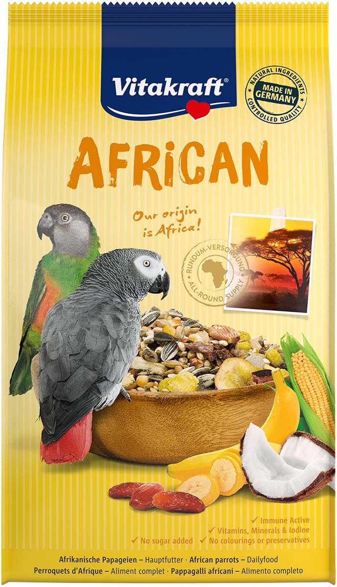 Vitakraft African Hauptfutter für afrikanische Papageien 5x750g