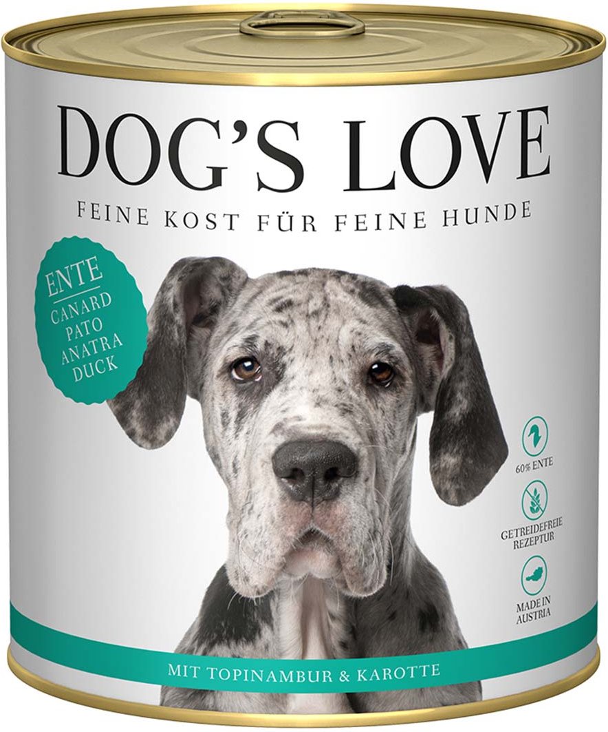 DOG'S LOVE ADULT Ente 12x800g