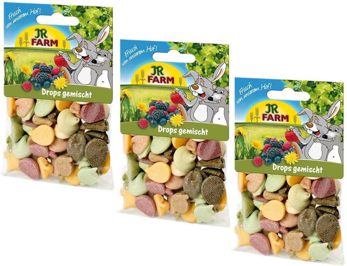 JR Farm Gemischte Drops Nagersnack 3x75g