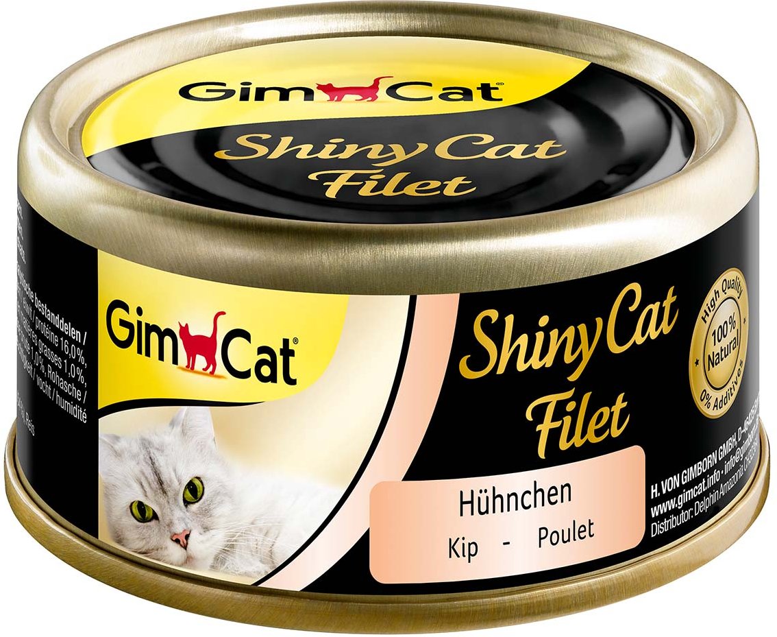 GimCat ShinyCat Filet Hühnchen 6x70g