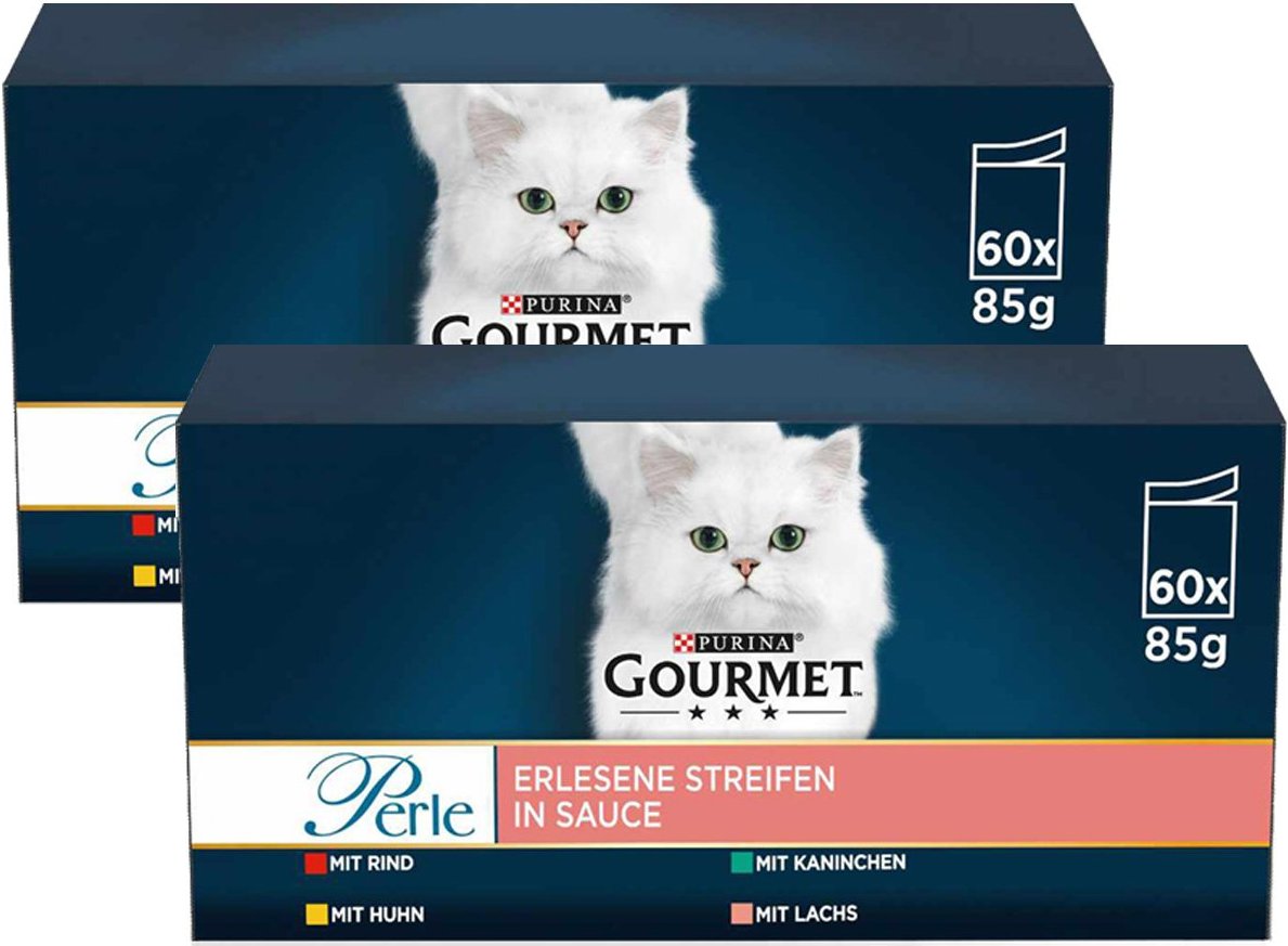 GOURMET Perle Erlesene Streifen in Sauce Mixpaket 120x85g