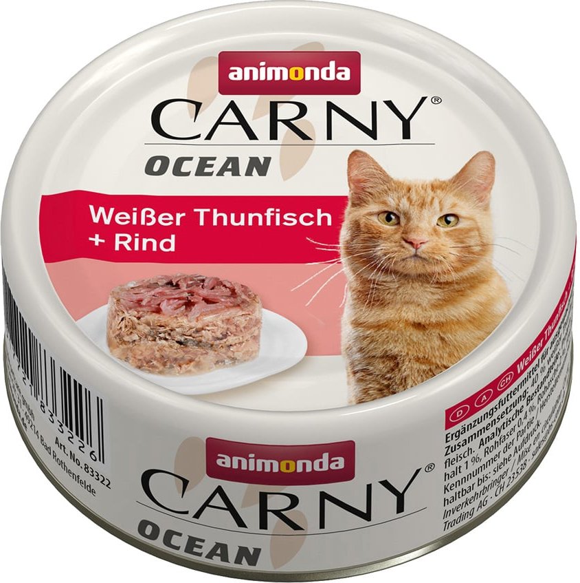 animonda Carny Ocean Weißer Thunfisch und Rind 12x80g