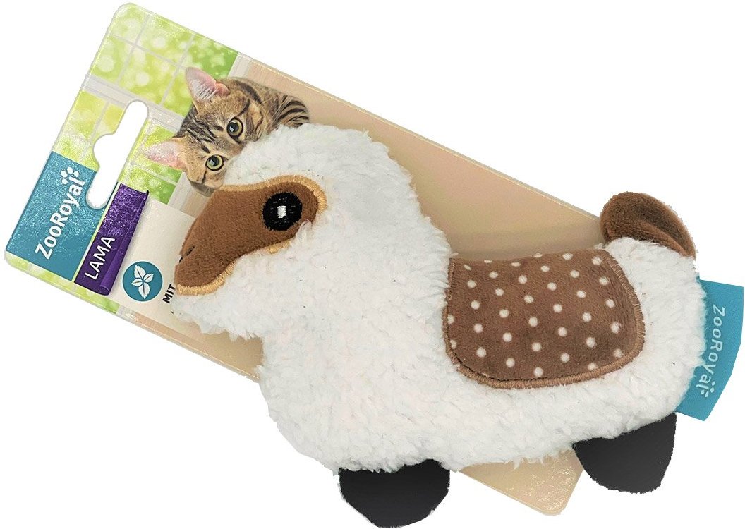 ZooRoyal Kuscheltier Lama mit Katzenminze 16cm