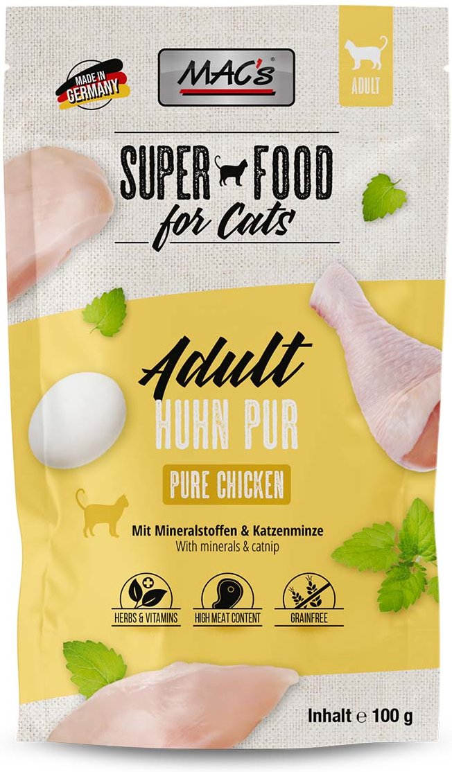 MAC's Cat Pouchpack Hühnchen pur 12x100g