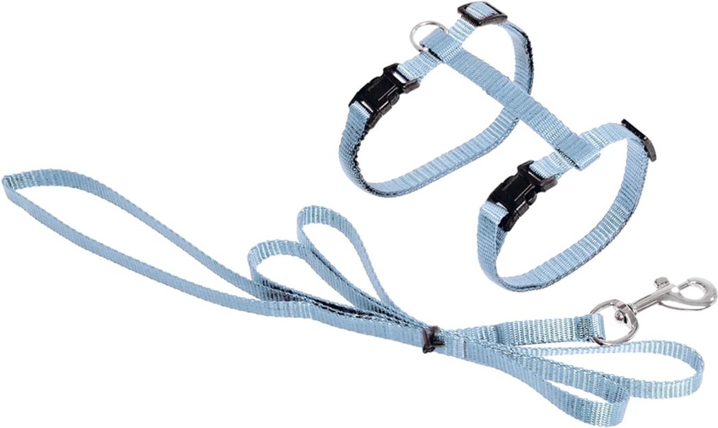 Karlie Katzengeschirr und Leine 110 cm Hellblau