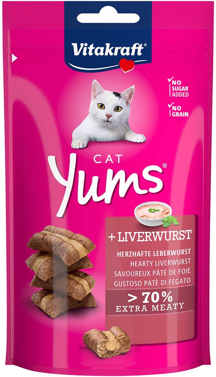 Vitakraft Katzensnack Cat Yums Leberwurst 3 Stück