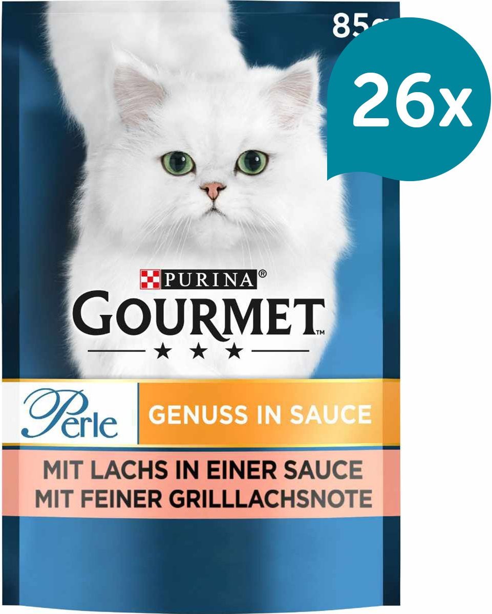 GOURMET Perle Genuss in Sauce mit Lachs 26x85g