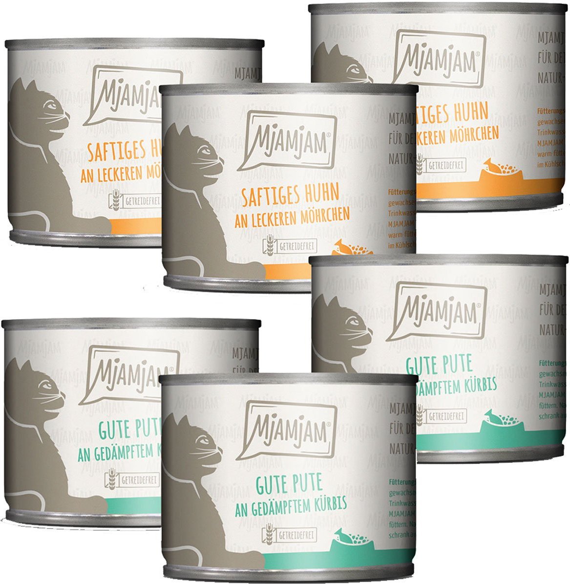 MjAMjAM Monopaket I mit Huhn&Pute 6x200g