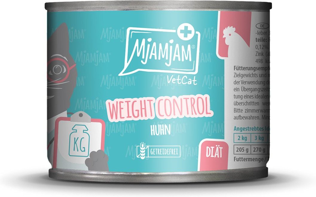 MjAMjAM VetCat Diät Weight Control Huhn 6x200g