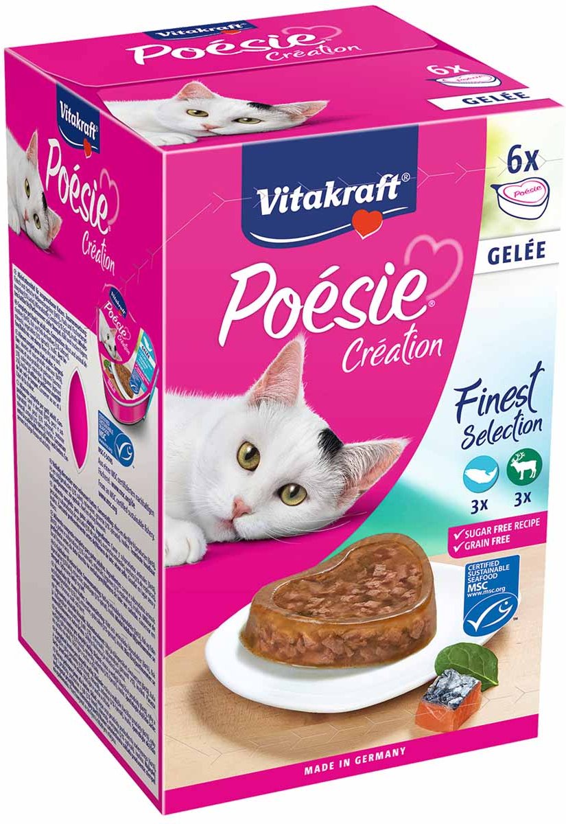 Vitakraft Poésie Multipack Herz Gelee MSC 6x85g