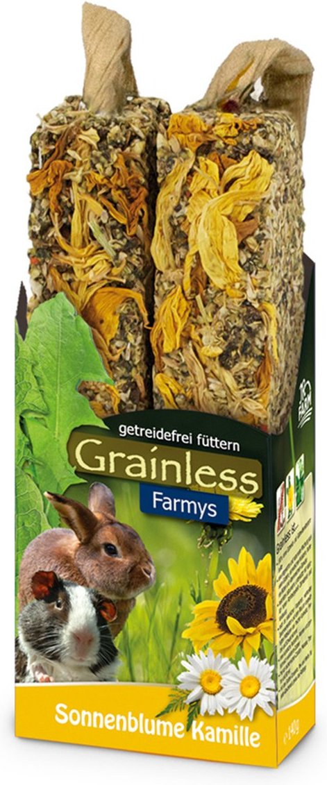 JR Farm Nagersnack Grainless Farmys Sonnenblume-Kamille 140g