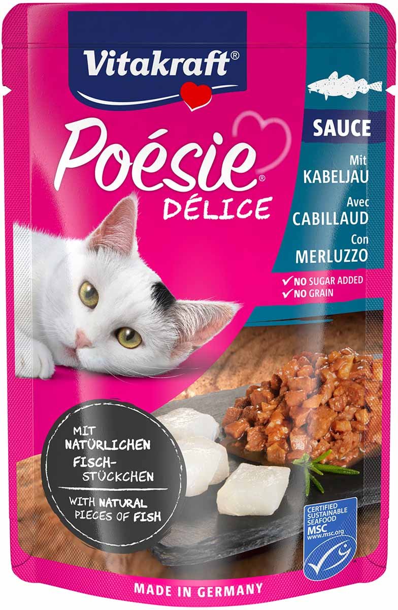 Vitakraft Poésie Délice & Kabeljau 23x85g