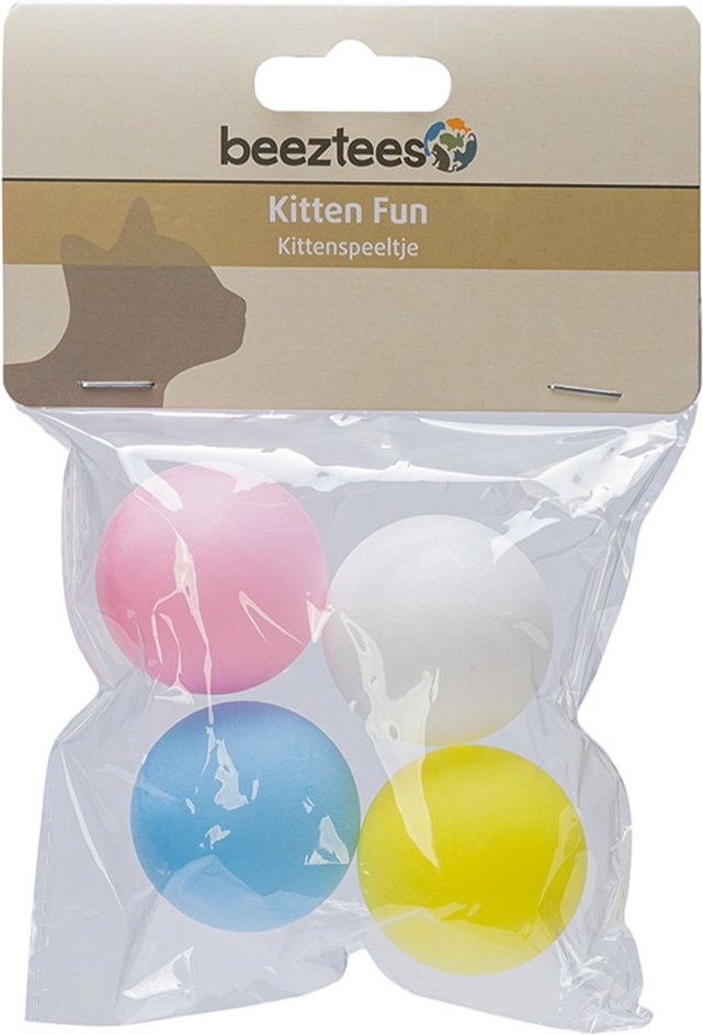 Beeztees Kitten Ping Pong Bälle 4 Stück