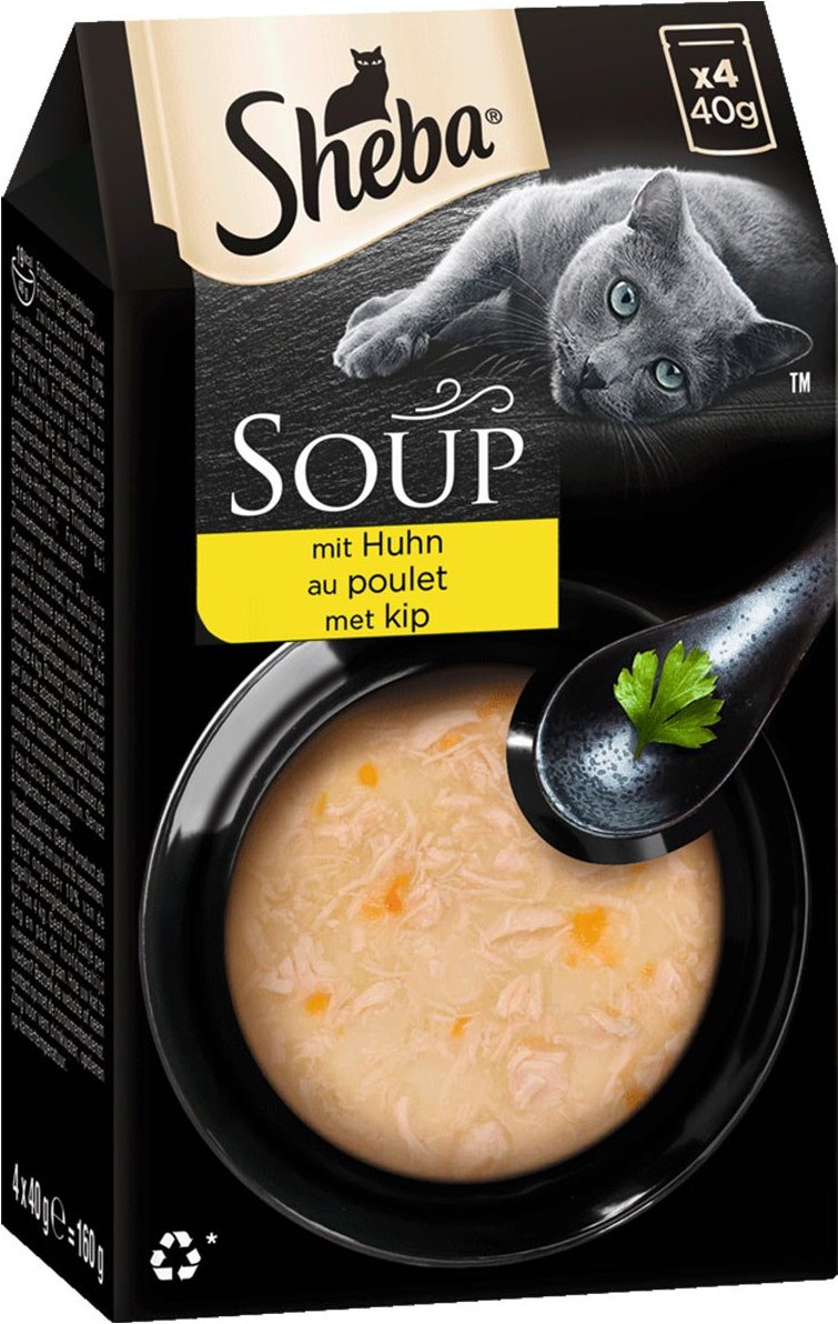 SHEBA Soup mit Huhn 4x40g