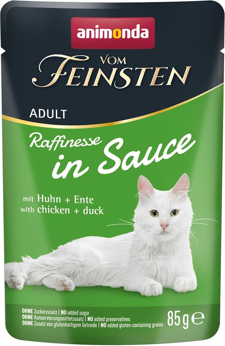 animonda vom Feinsten Adult Raffinesse in Sauce mit Huhn und Ente 24x85g