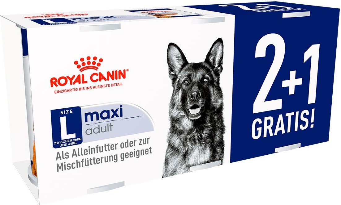 Royal Canin 2+1 gratis SHN Maxi Adult Loaf 410g