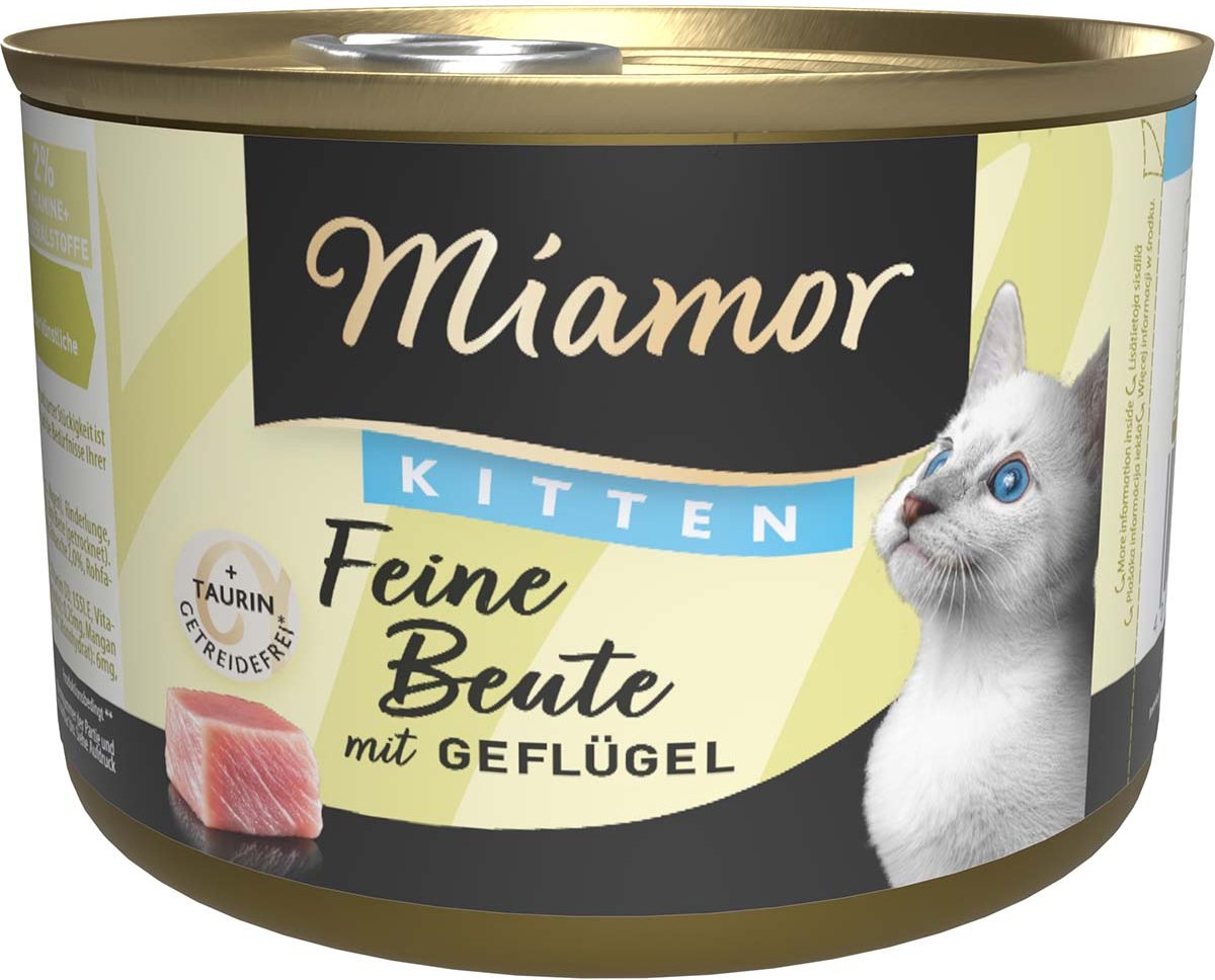 Miamor Feine Beute Kitten - Geflügel 24x185g