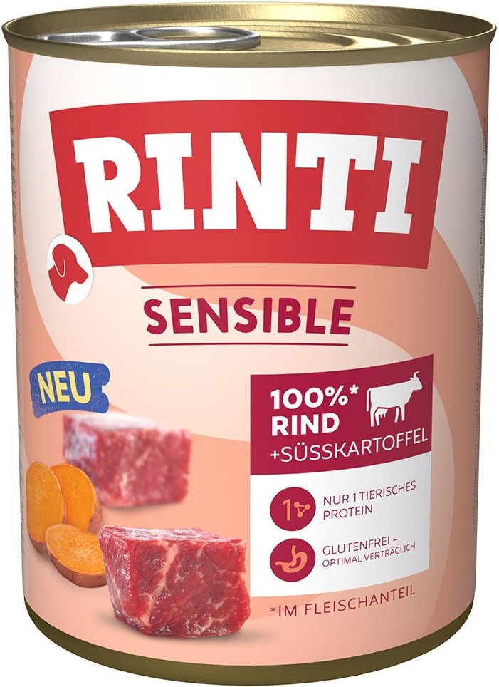 Rinti Sensible Rind & Süßkartoffel 6x800g
