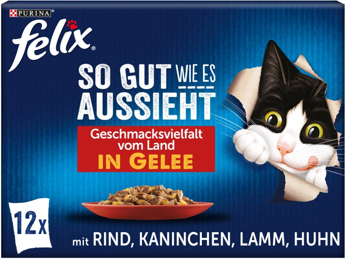 FELIX So gut wie es aussieht in Gelee Geschmacksvielfalt vom Land 12x85g