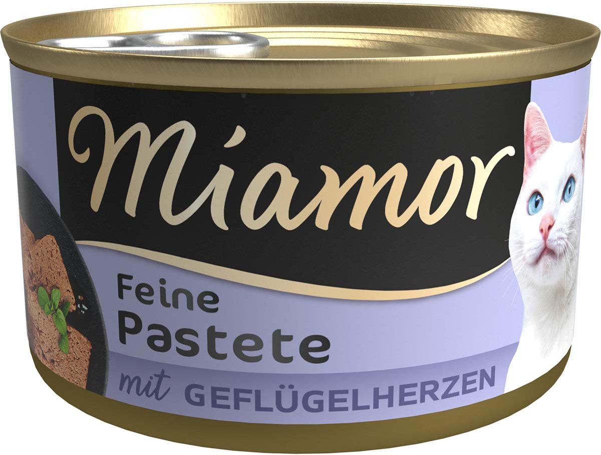 Miamor Pastete Geflügelherzen 12x85g