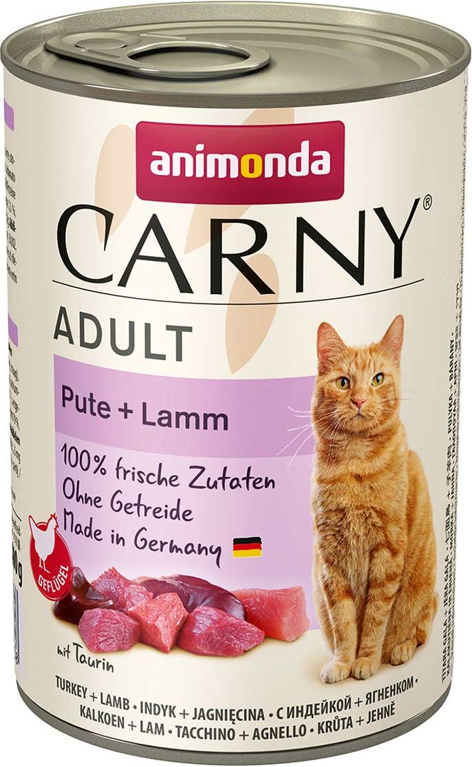 animonda Carny Adult Pute + Lamm 24x400g