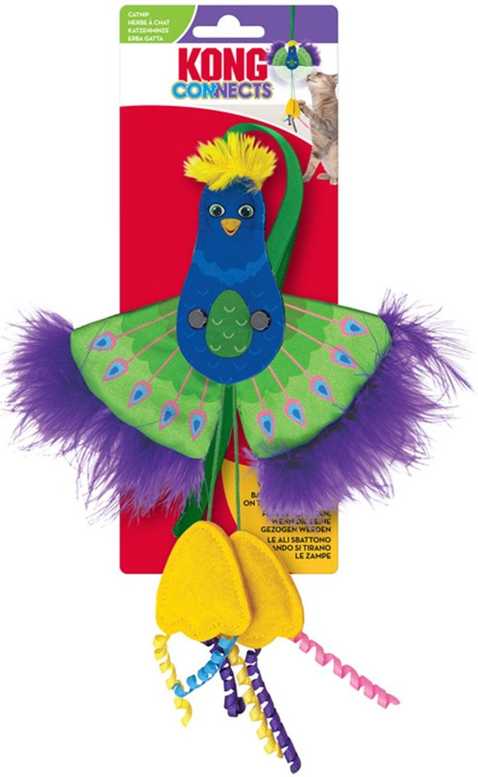 KONG Connects Peacock mit Katzenminze