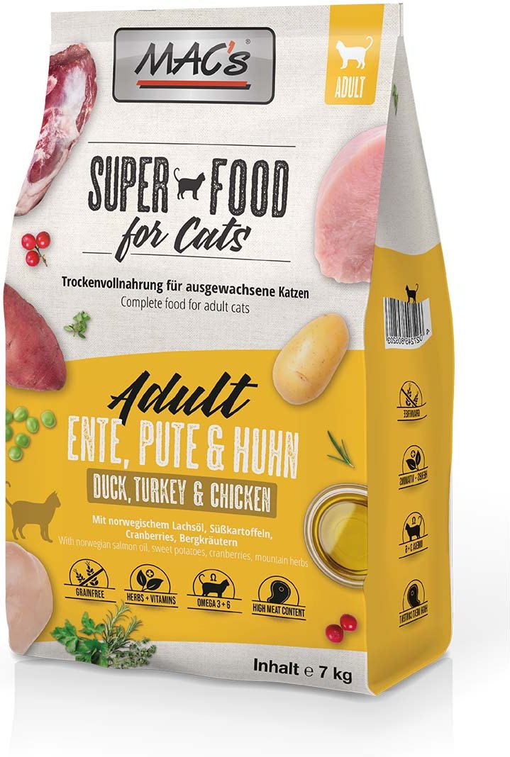MAC's Cat Adult Ente, Pute & Huhn 2x7kg