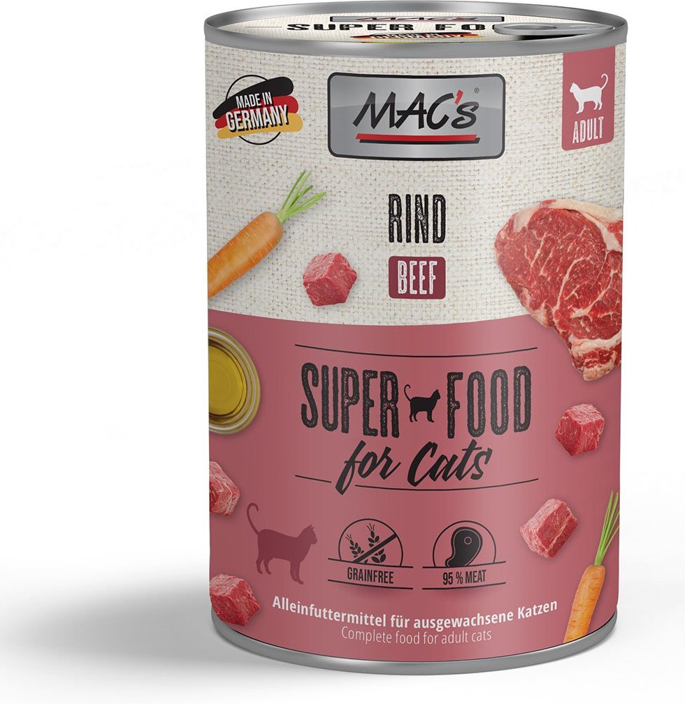 Thumbnail - MAC's Cat Fleischmenü mit Rind 12x400g