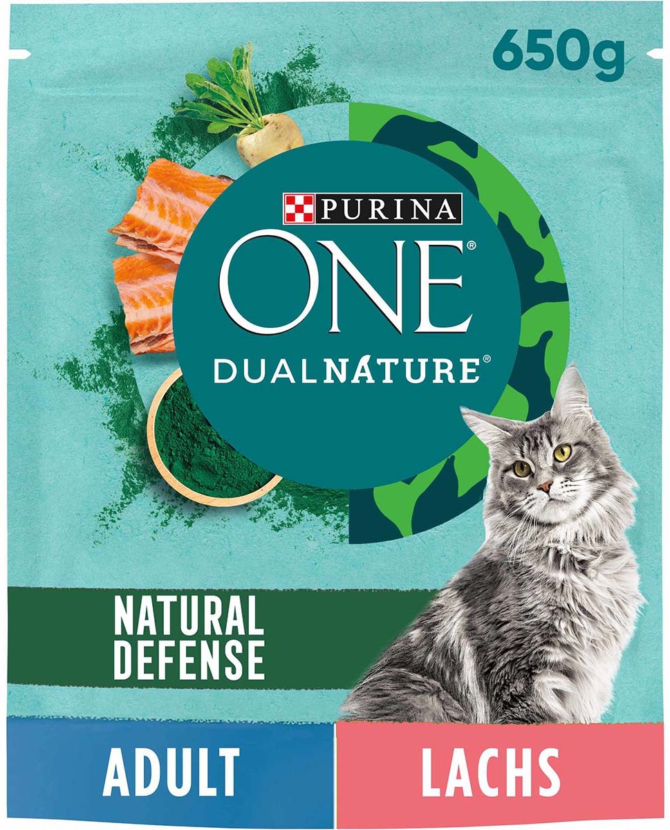 PURINA ONE Dual Nature Lachs mit Spirulina 650g