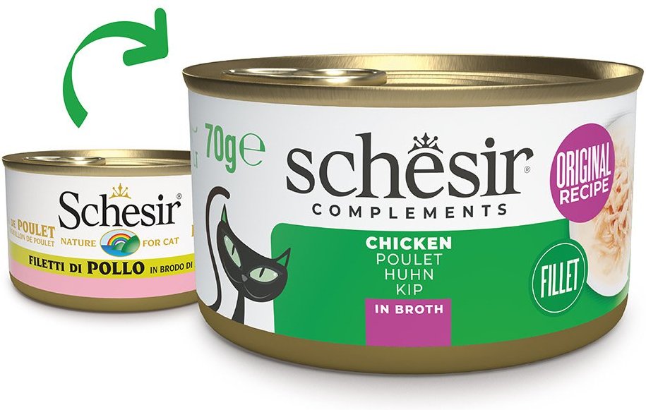 Schesir Cat Huhn in Brühe 12x70 g