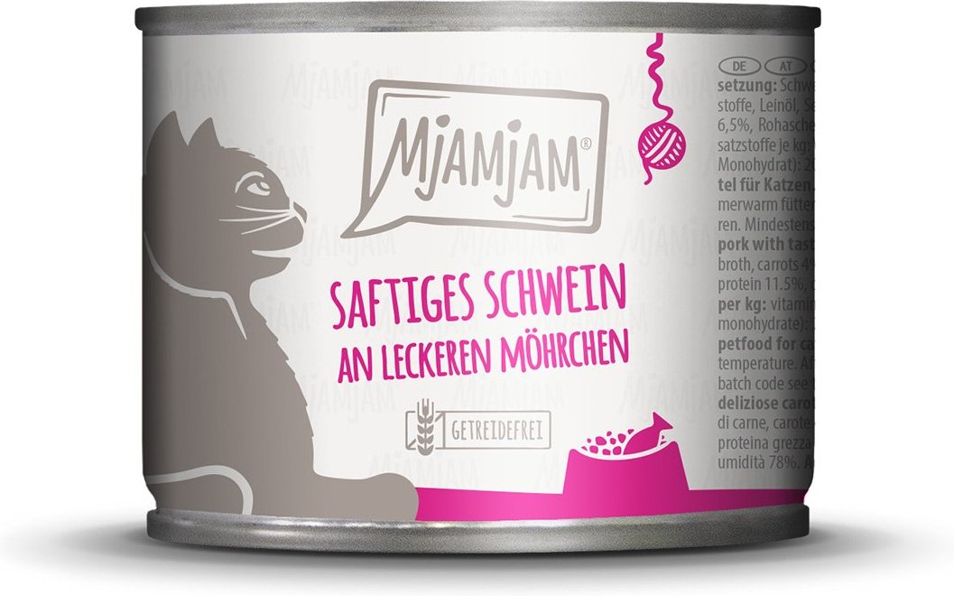 MjAMjAM saftiges Schwein an Möhrchen 6x200g