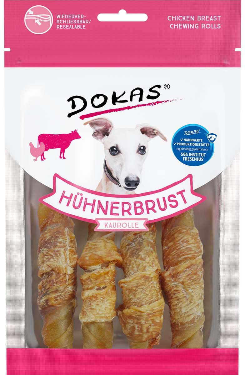 Dokas Hühnerbrust Kaurolle 10x90g