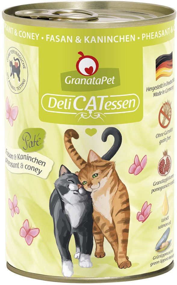 GranataPet Katze - Delicatessen Dose Fasan & Kaninchen 6x400g