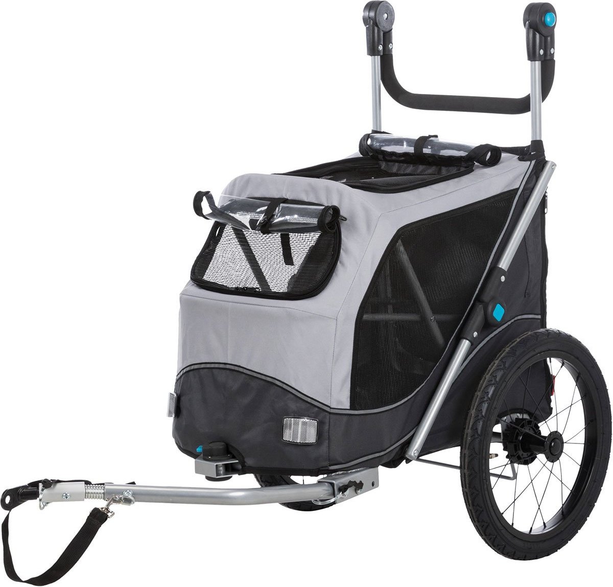 Trixie Fahrrad-Anhänger für Hunde grau L