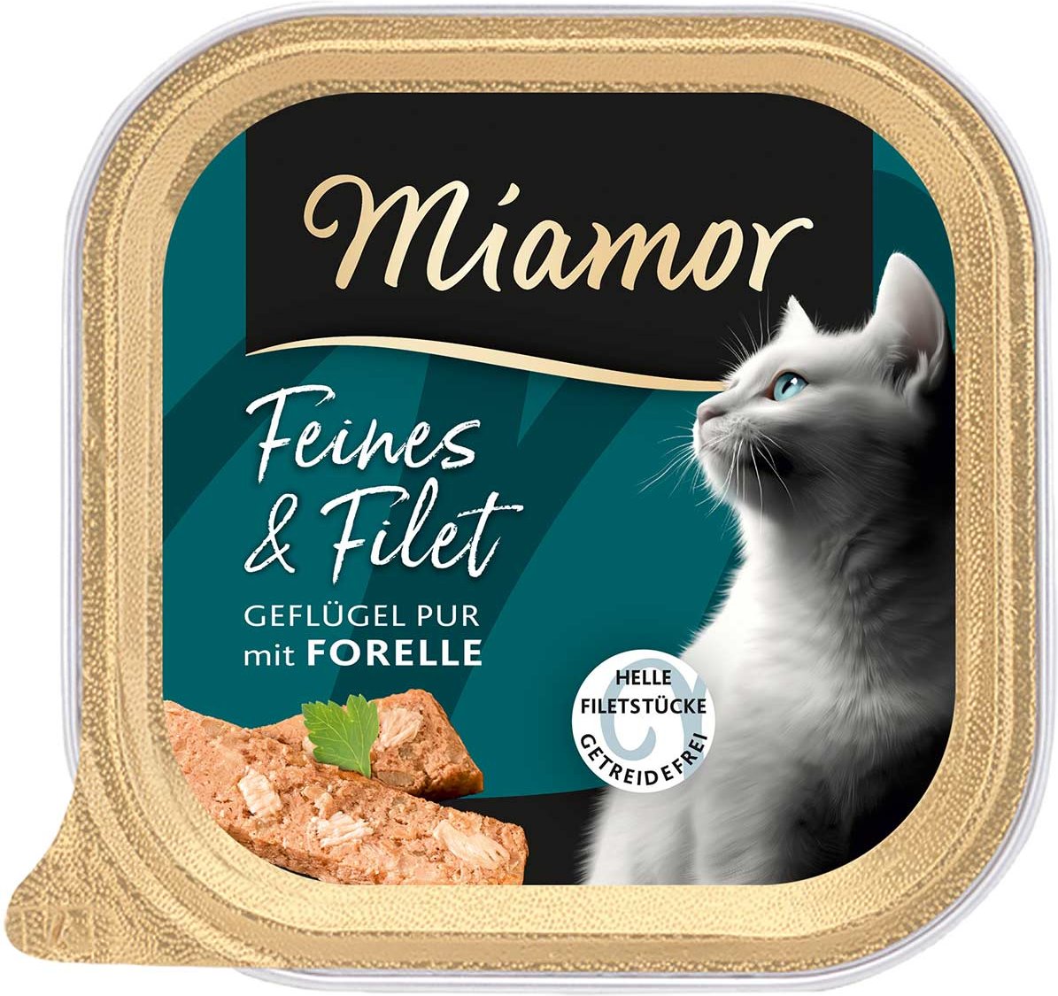 Miamor Feines & Filet Geflügel Pur mit Forelle 16x100 g