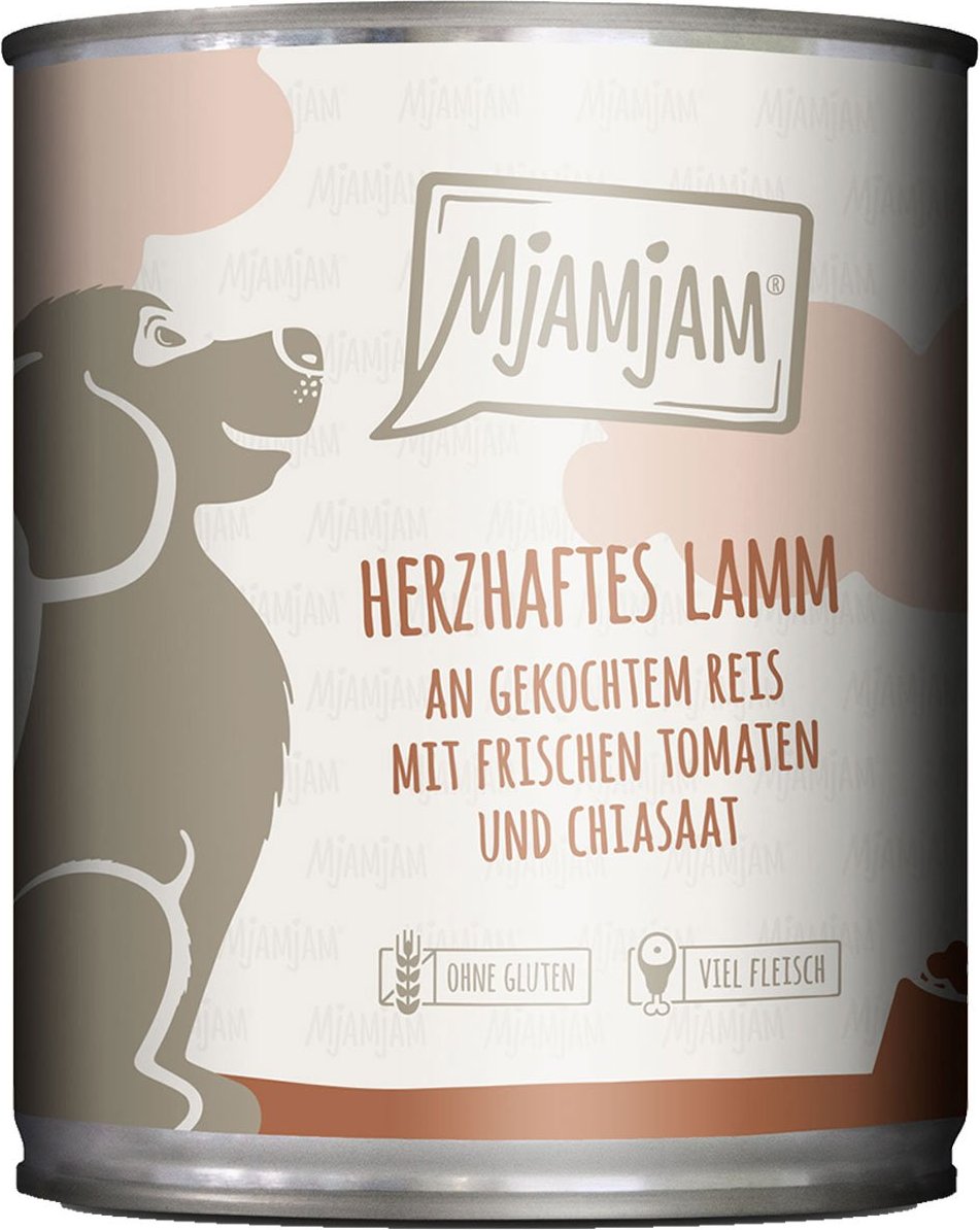 MjAMjAM herzhaftes Lamm an gekochtem Reis mit frischen Tomaten 6x800g