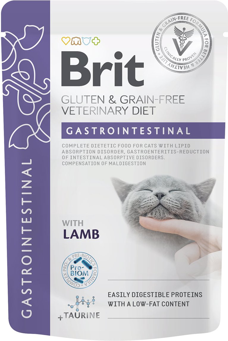 Brit Vet Diet Cat Fillets in Gravy Gastrointestinal 12x85 g