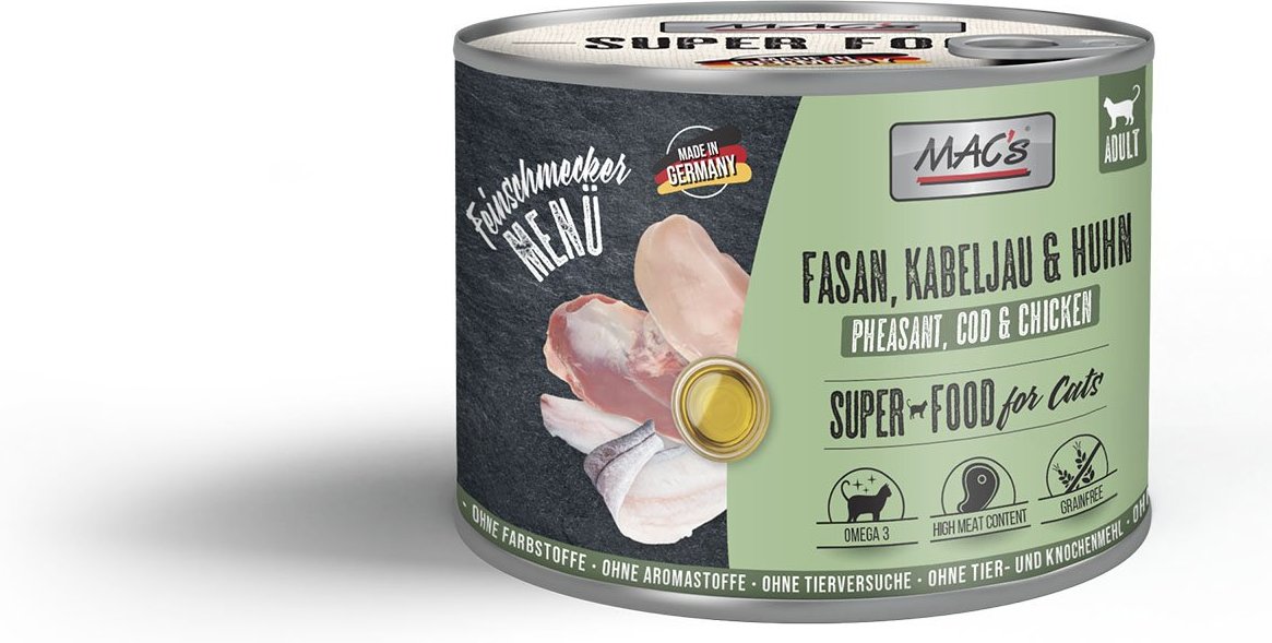 MAC's Cat Feinschmecker Fasan, Kabeljau & Huhn 6x200g