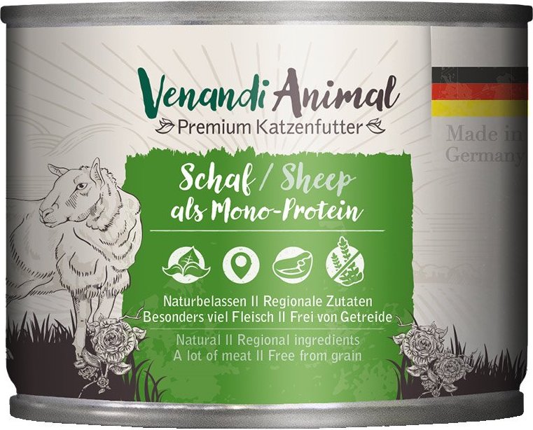 Venandi Animal Schaf als Monoprotein 6x200g