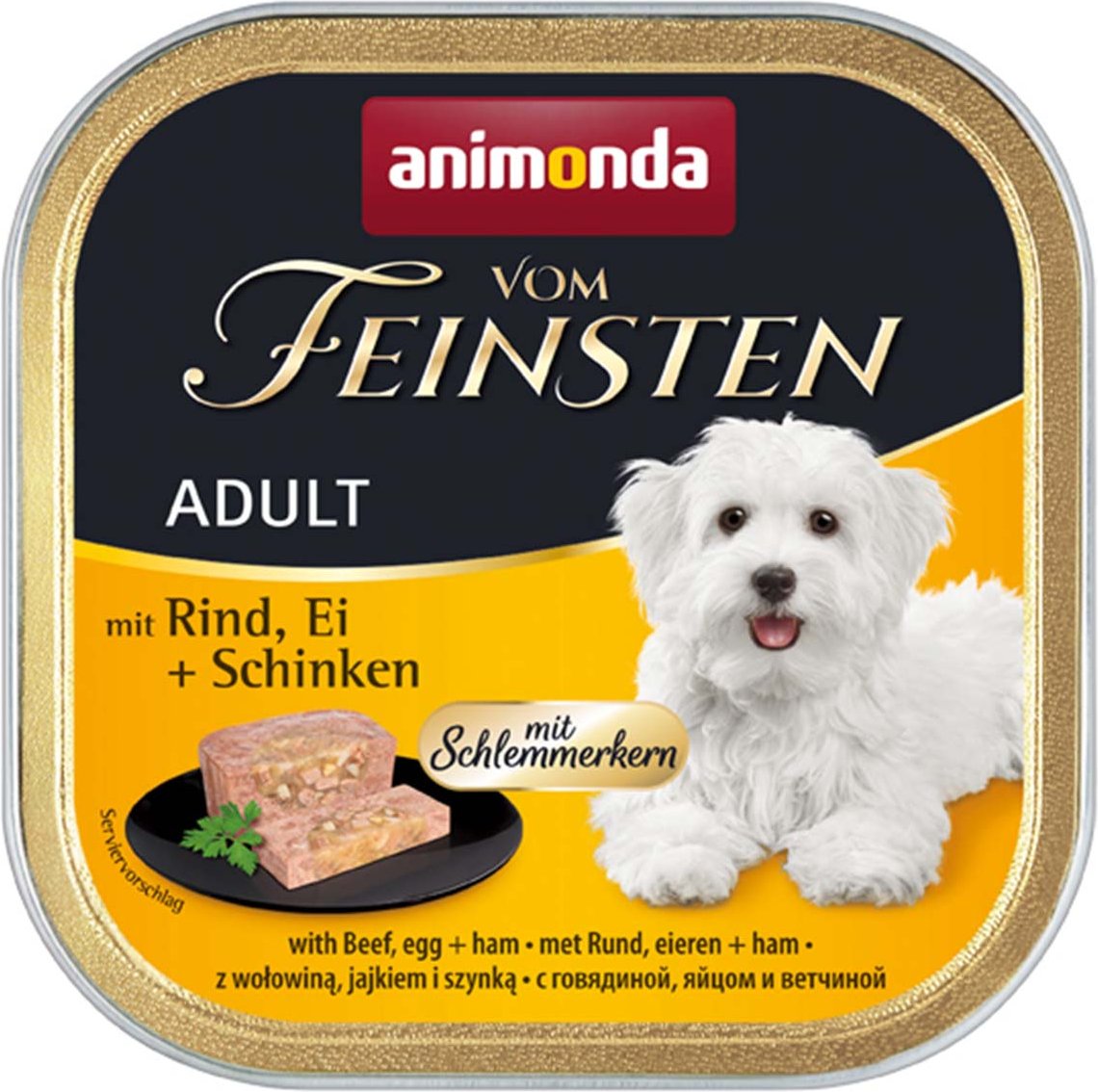 animonda vom Feinsten Schlemmerkern Rind, Ei und Schinken 22x150g