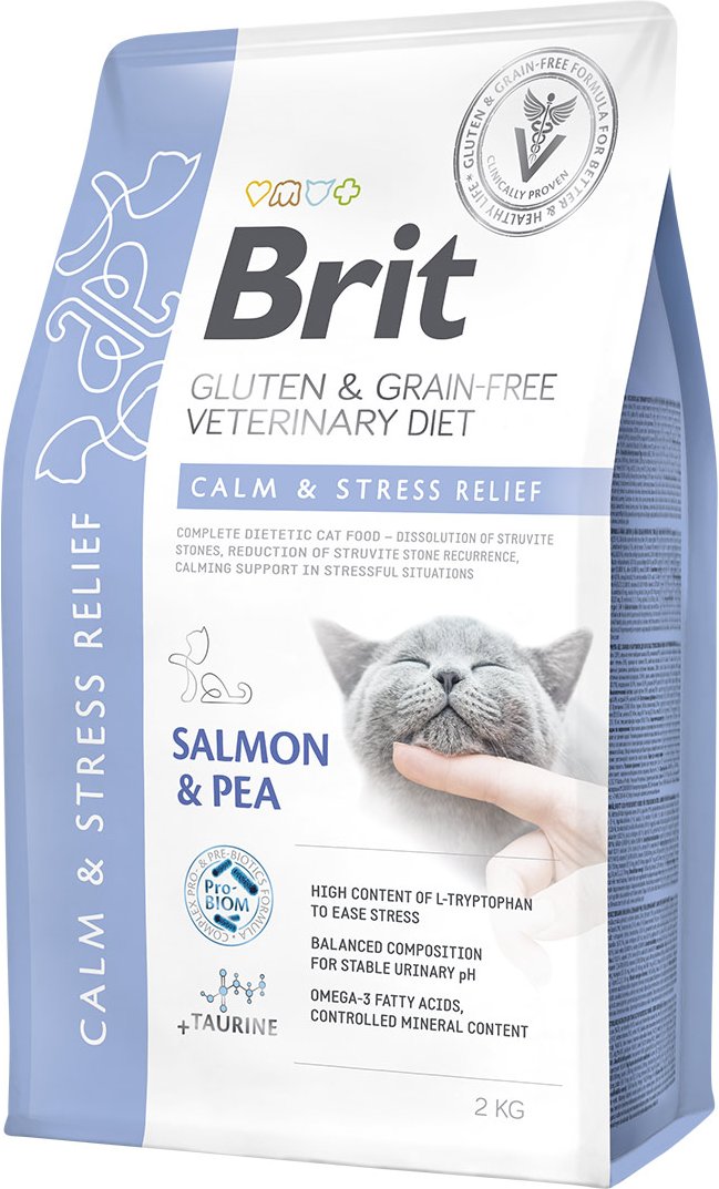 Brit Vet Diet Cat Calm & Stress Relief 2 kg