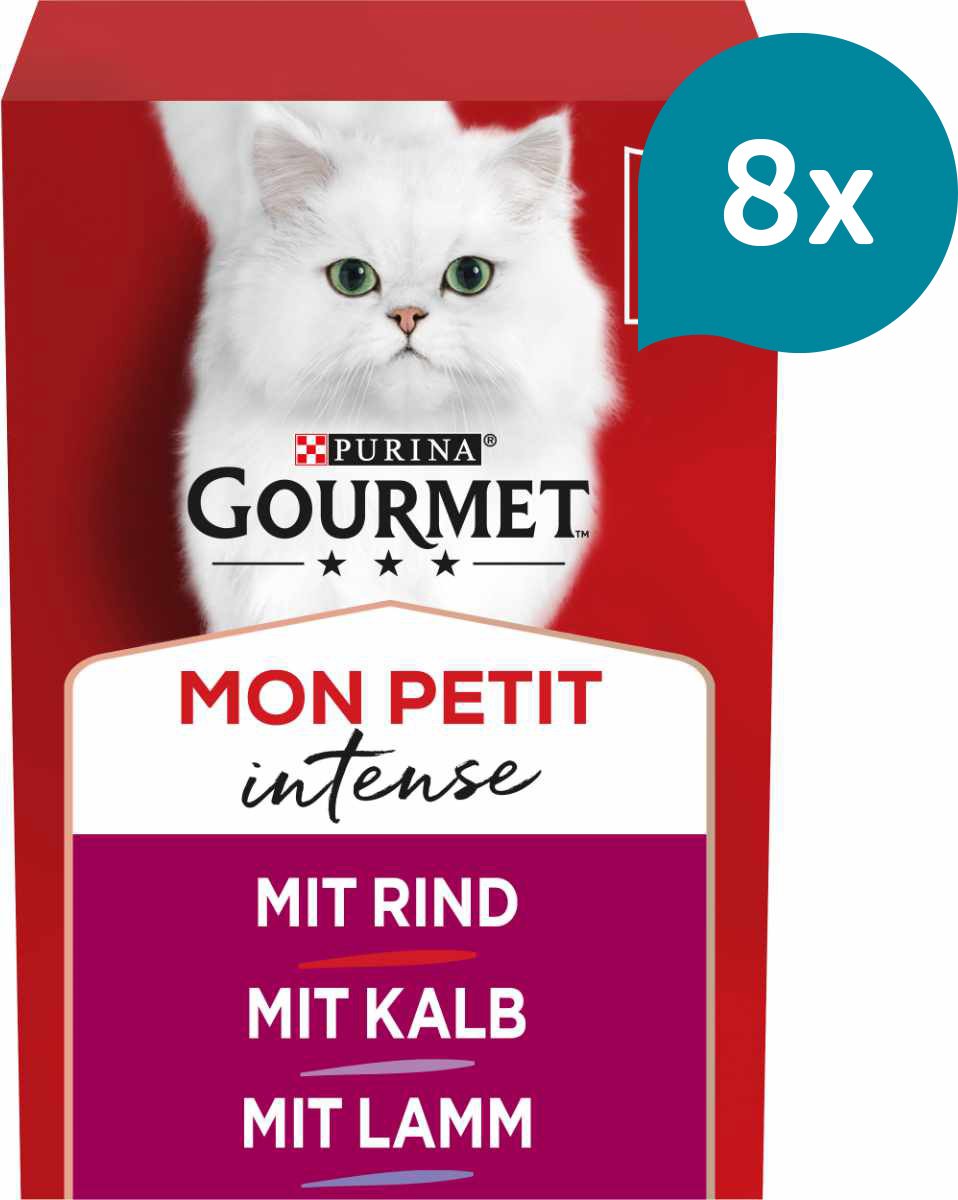 GOURMET Mon Petit Intense Fleisch-Variationen 48x50g