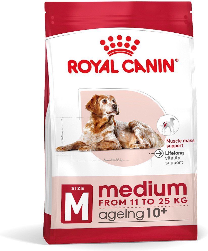 ROYAL CANIN MEDIUM Ageing 10+ Trockenfutter für ältere mittelgroße Hunde 2x15kg