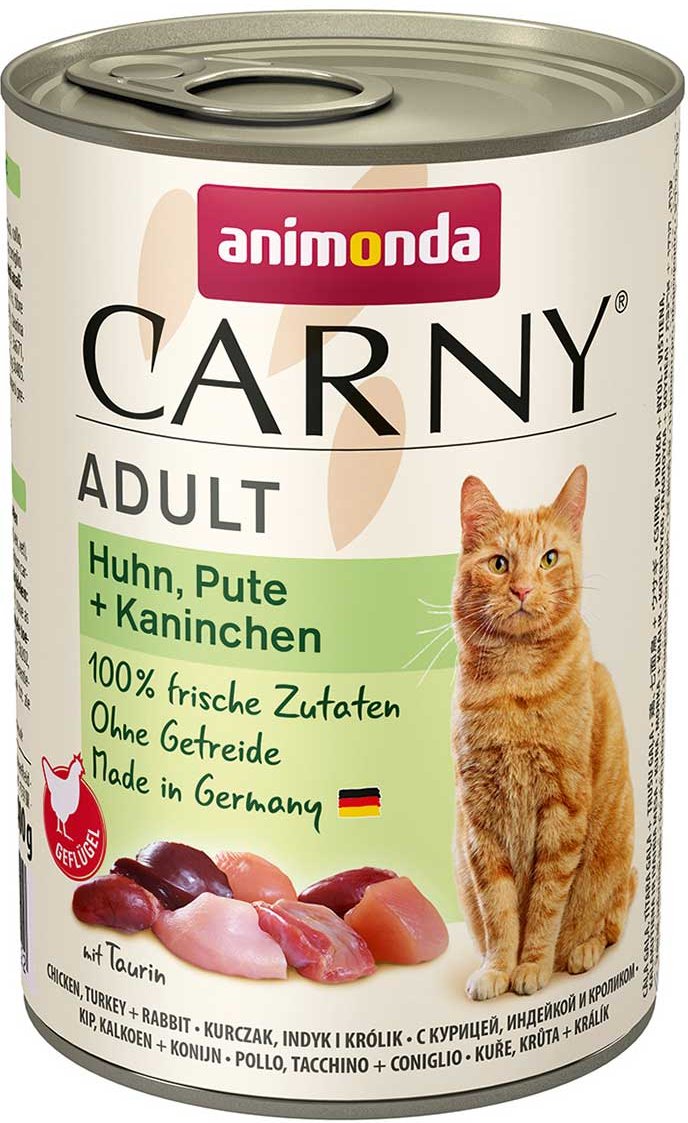 animonda Carny Adult Huhn, Pute und Kaninchen 24x400g