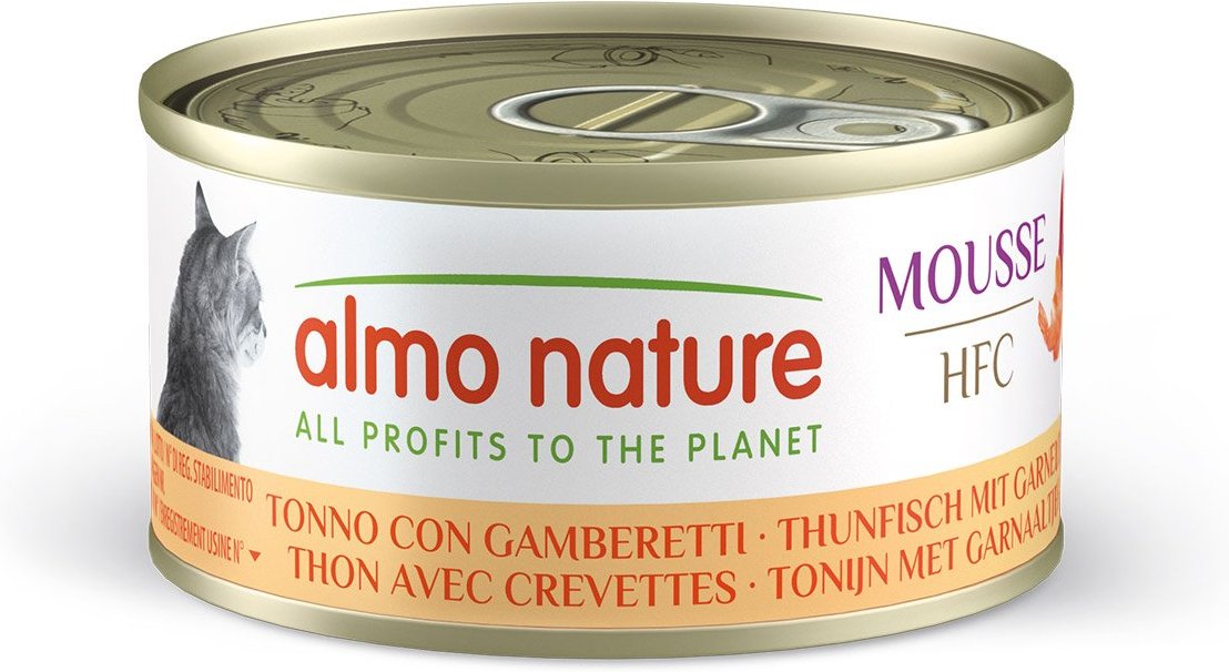 Almo Nature HFC Mousse Thunfisch mit Garnelen 24x70g
