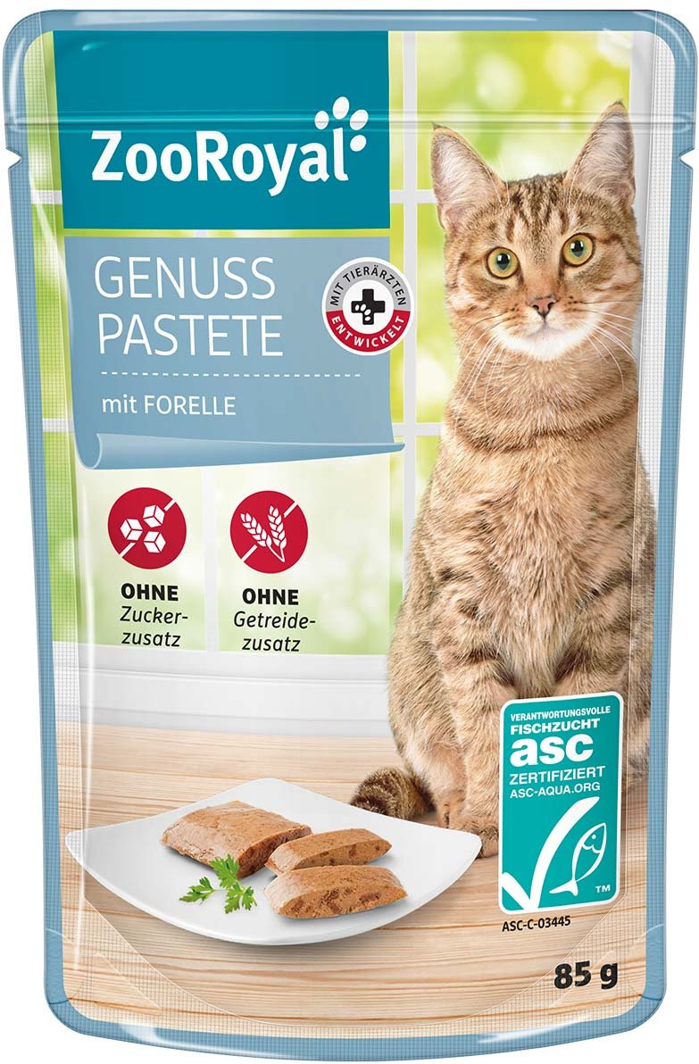 ZooRoyal Genuss Pastete mit Forelle 24x85g